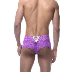 Mor Dantelli Fantezi Erkek Boxer ART-15408