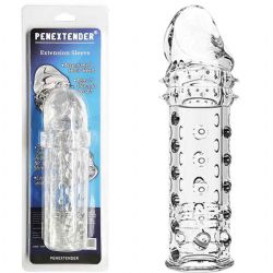 5 cm Uzatmalı Tırtıklı Saydam Penis Kılıfı 16.3 cm C-0085