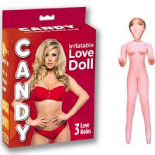 Candy Love Doll 3 İşlevli Gerçekçi Ölçülerde Şişme Kadın Manken C-2020L +HEDİYE Kaydırıcı Krem