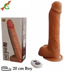 45 ℃ Isiticili Oynar Basli Ileri Geri Hareketli Uzaktan Kumandali 20 cm Penis C-7240