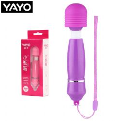 Tasinabilir ve Gl Yayo Mini Wand Masaj Aleti Mor C-7266M 