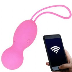 Telefon Kontroll Tutma Askl Vibrator - Pembe C-7366