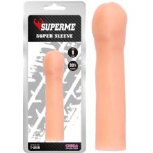 SuperMe 2.5 cm Uzatmali Ten Rengi Realistik Penis Kilifi C-CH0019