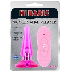 NicoleS Anal Pleasure Titreşimli 10.5 cm Anal Plug C-CH3093