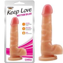 Rhythm Dildo 19.5 cm boy 3.1 cm Çap Kalınlık Et Dokulu Realistik Penis C-CH7109 +HEDİYE 5 li Kaydırıcı Jel