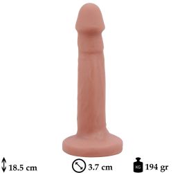 18.5 cm Boy 3.7 cm Çap Gerçekçi Çift Katmanlı Et Dokulu Suni Penis C-CH7293