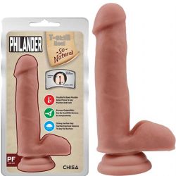 Kıkırdaklı Çift Katmanlı Bükülebilir 18 cm Boy 3.5 cm Çap Realistik Dildo C-CH7299