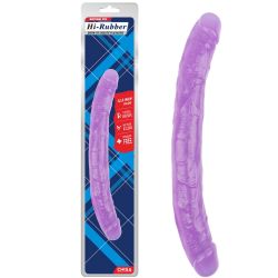 Hi-Rubber Çift Taraflı Dildo 32.5 cm Boy 3.5 cm Çap Jel Penis C-CH7307