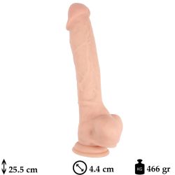 25.5 cm Boy 4.4 cm Çap Ten Rengi Büyük Kalın Realistik Dildo C-CH7313