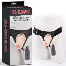 19 cm Boy 4.6 cm Çap Titreşimli İçi Boş Belden Bağlamalı Takma Penis C-CH7319