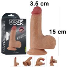 15 cm Boy 3.5 cm Çap Kıkırdak Yapılı Et Dokulu Bükülebilir Gerçekçi Penis C-LV4015