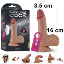 16 cm Boy 3.5 cm Çap Sese Duyarlı Şarjlı Titreşimli Kıkırdak Yapılı Et Dokulu Bükülebilir Gerçekçi Penis C-LV4022