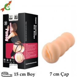 3D Super-Real Pussy 15 cm Boy 7 cm Çap Realistik Suni Vajina C-X8012