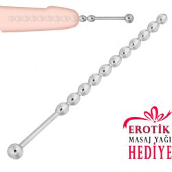 Paslanmaz Çelikten 16 cm Boy 0.75 cm Çap BDSM Penis Çubuğu C-YN3068