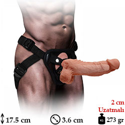 Mars Dildo 17.5 cm Boy 3.6 cm ap Belden Balamal 2 cm Uzatmal Realistik i Bo Protez Penis C-YN7247