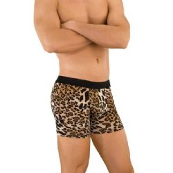 Leopar Desenli Fantezi Erkek Boxer ART-15093