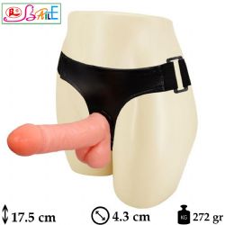 Ultra Passionate Harness 17.5 cm Boy 4.3 cm Çap Realistik Belden Bağlamalı Kalın Takma Penis L-B1044