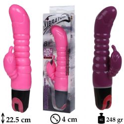 Dolphin Vibrator Yunus şekilli Klitoris Uyarıcılı 22.5 cm Jel Vibratör L-B1054