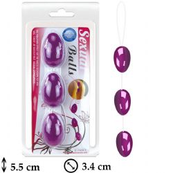 Sexual Balls Anal Vajinal 3 lü Zevk Topları L-B1317