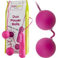 Duo Power Balls - Mor Renk 3.5 cm Çap Anal / Vajinal 2 li Orgazm Topu L-U7035