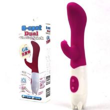 G-Spot Dual 17.5 cm Boy 3 cm Çap G Noktası Uyarıcı Titreşimli Su Geçirmez Vibratör C-084