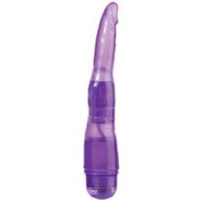 Mor Renk 23 cm Jel Anal Vibratör C-1167 +HEDİYE Kaydırıcı Krem