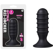 Ass Jacker Vantuzlu Siyah 10 cm Anal Plug C-1318S