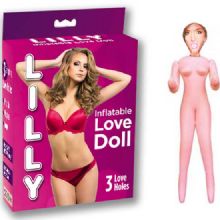 Lilly Love Doll 3 İşlevli gerçekçi Ölçülerde Şişme Kadın Manken C-2020L +HEDİYE Kaydırıcı Krem