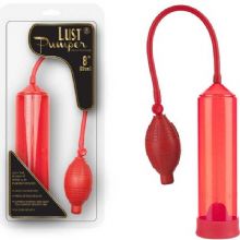 LUST PUMPER 20 cm Boy ve En Ölçekli Kırmızı Renk Penis Pompası C-444K +HEDİYE Kaydırıcı Krem