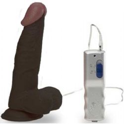 EROTIC MUSCLE 8 IN 20.3 CM ZENCI REALISTIK YAPAY PENIS VIBRASYONLU VANTUZLU TESTISLI C-723