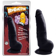 Rubicon 21.6 cm boy 5 cm çap Vantuzlu Realistik 21.6 cm Zenci Dildo C-CH7114