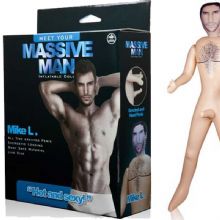 Mike - 19 cm Penisli Gereki llerde Esmer Sisirme Erkek Manken C-N2005