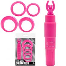 Dreams Collection - Klitoral Zevki Arttiran Mini Vibratr ve Penis Halkasi Seti C-N3012P