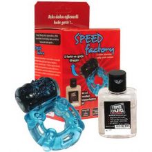 Speed Factory Mavi Renk Penis Yüzüğü / Hediyeli - 5 Farklı Titreşimli C-Y5004