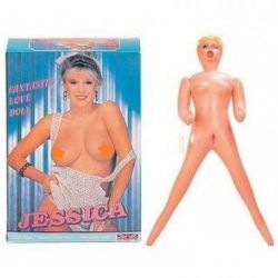 Jessıca Fantastıc Love Doll Titreşimli Saçlı İri Memeli Şişme Manken Bebek