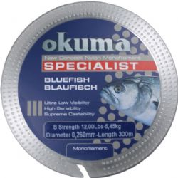 Okuma Bluefish 300 mt 12,00 lb 5,45 kg 0,26 mm Clear Misina