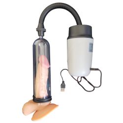 KAMPANYALI Şarjlı Vakumlu Penis Pompası - Lastik Kremi Hediyeli Penis Büyütücü Pompa
