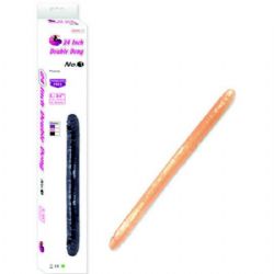 61 cm Boy Katlanabilir ift Tarafl Penis Bal Realistik Vibratr L-U7025