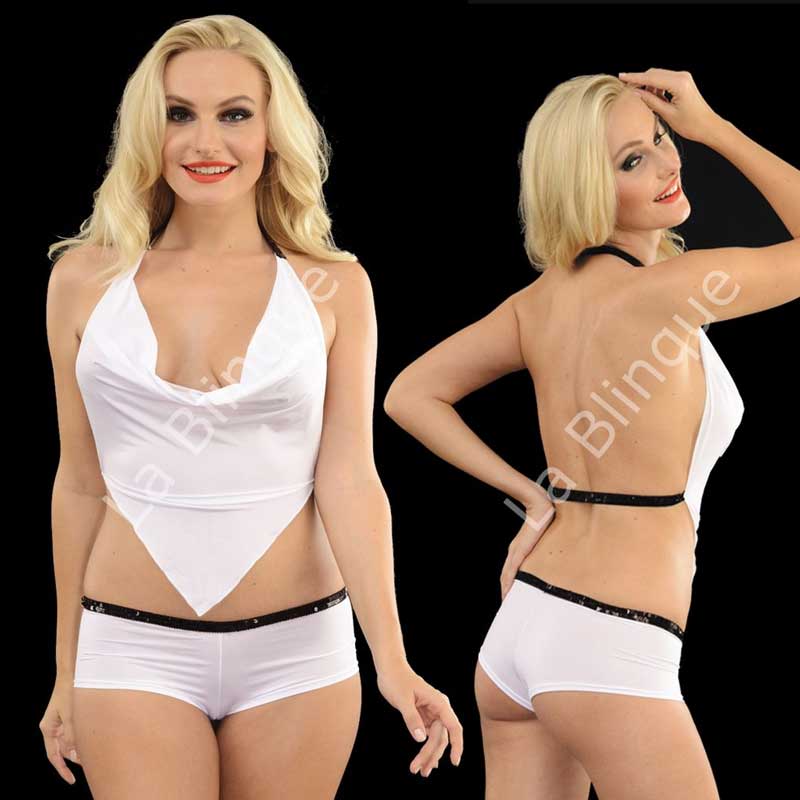 Sirt Dekolteli Bstyer Mini Short Takim ART-2095