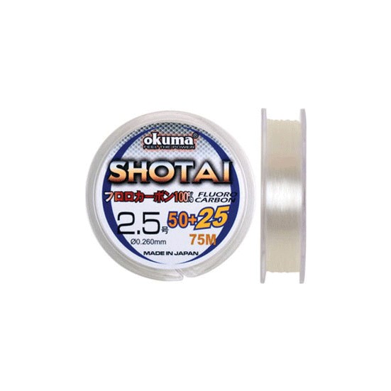 Okuma Shotai Fluorocarbon 75 mt 0,205 mm Misina