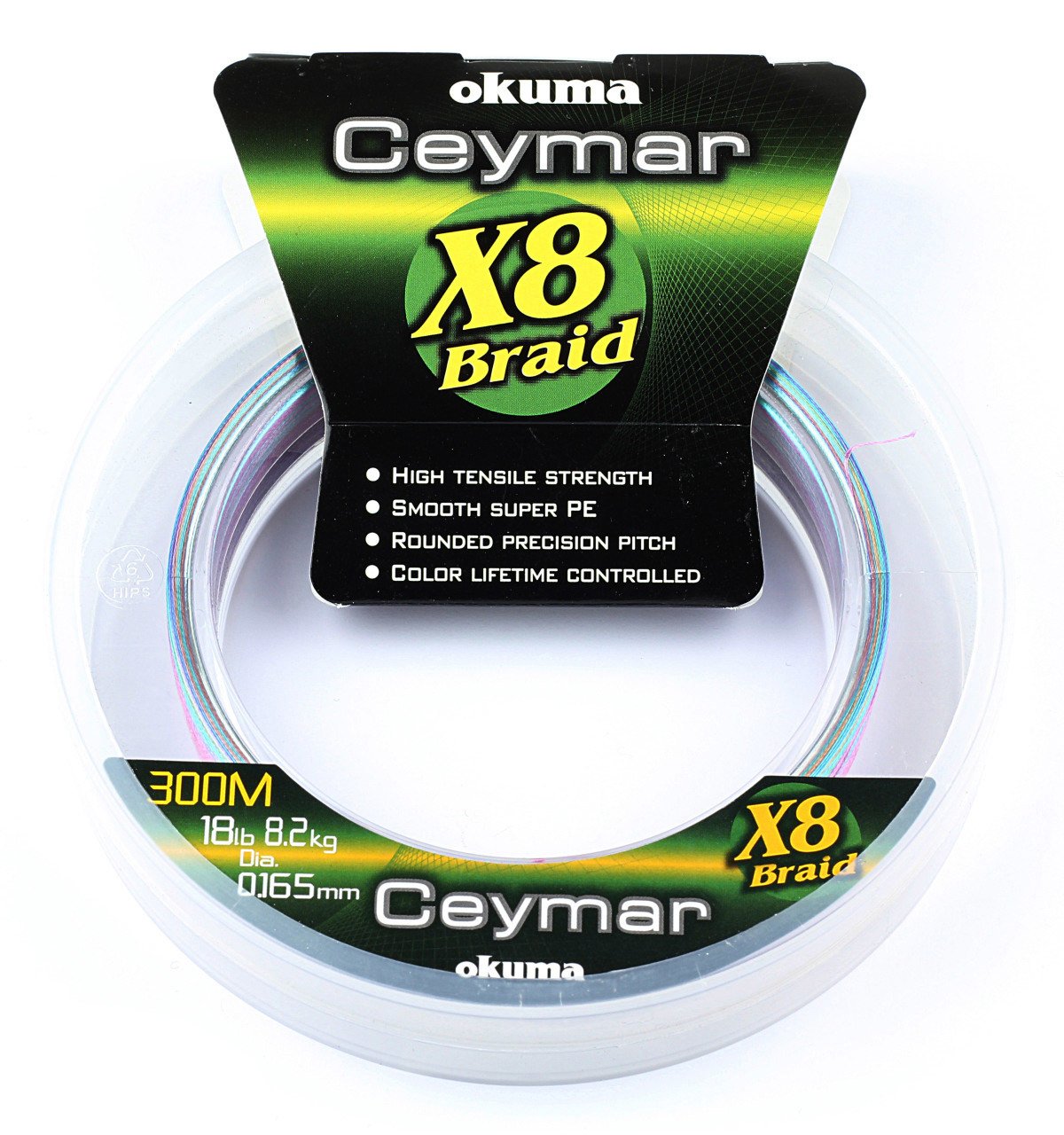 Okuma Ceymar (Mult Color) 0.26mm 300mt 8Kat rg p 